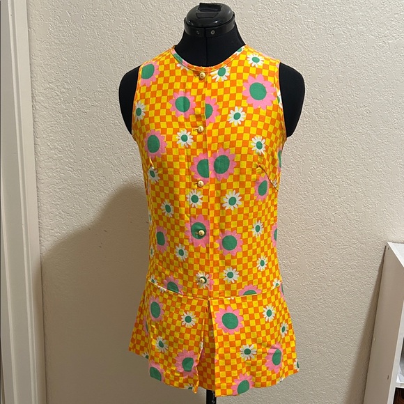 Dresses & Skirts - Vibrant Yellow Floral Sleeveless Dress